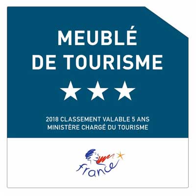 Trois étoiles meublés de tourisme. Location à la nuit appartement Arras